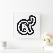 タイタイの幸運な第9/9/9 (高かKao) スクエア壁時計 (ホーム)