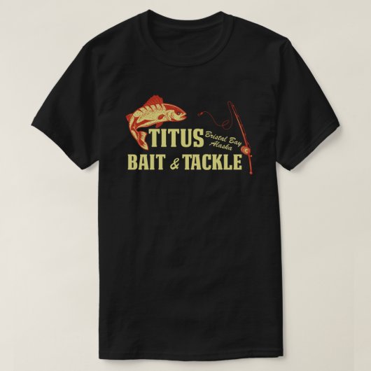 タイタスの餌と仕掛けエッセンシャルTシャツ Tシャツ (デザイン正面)