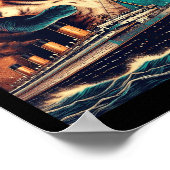 タイタニックおもしろいキャッツ ポスター (角)