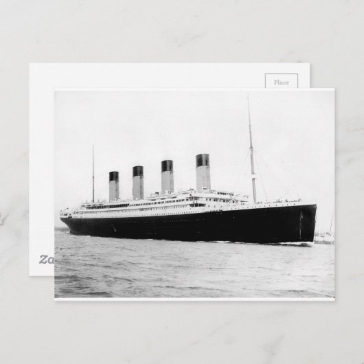 タイタニックのオリジナルなヴィンテージ写真 ポストカード (正面/裏面)