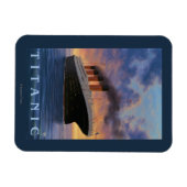 タイタニックのシーンホワイトスターライン マグネット (横)