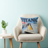 タイタニックのホワイトスターラインポスター クッション (椅子)