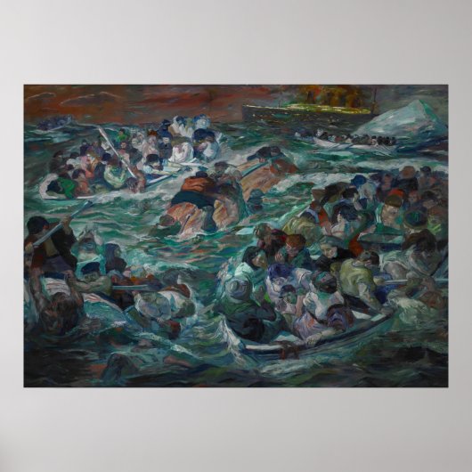 タイタニックの沈下 ポスター (正面)