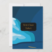 タイタニッククルーズシップライナー誕生日招待状 招待状 (裏面)