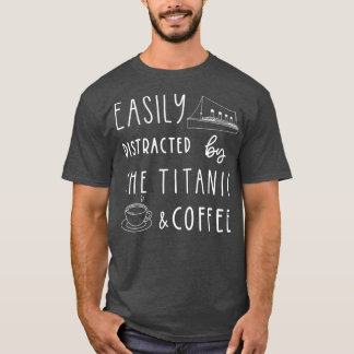 タイタニックコーヒータイタニックのギフトコーヒーファン Tシャツ