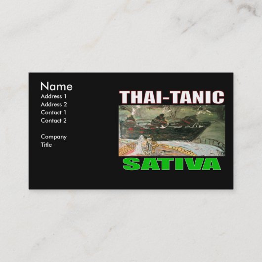 タイタニックサティバ 名刺 (正面)