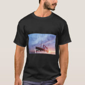 タイタニックサンセット海船水船サンライズ Tシャツ (正面)