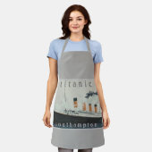 タイタニックパーティーヴィンテージホワイトスターラインシップ エプロン (着用した状態)