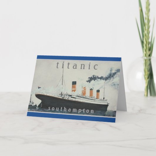 タイタニックパーティーヴィンテージホワイトスターラインシップ カード (正面)