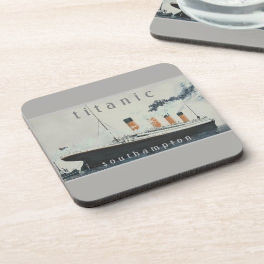 タイタニックパーティーヴィンテージホワイトスターラインシップ コースター (左側)