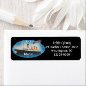 タイタニックブラックマリタイムホワイトスター差出人住所 ラベル (インサイチュ)