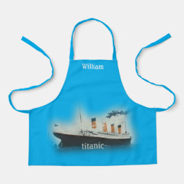 タイタニックブルーホワイトスターラインシップ エプロン