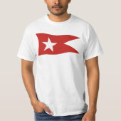 タイタニックホワイトスターラインフラグとホワイトスター Tシャツ (正面)