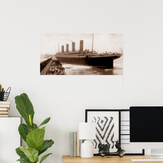 タイタニック出発バース44サウサンプトンイングランド ポスター (ホームオフィス)