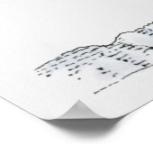 タイタニック号から落下する乗客のイラストレーション ポスター (角)