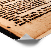 タイタニック号が沈没する海中のセピアヴィンテージと報じられている ポスター (角)