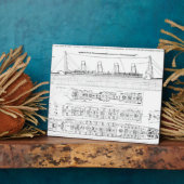 タイタニック号の損失に関する問い合わせ:十字架 フォトプラーク (側面)