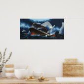 タイタニック号の沈下、再加工 ポスター (キッチン)