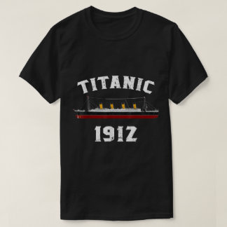 タイタニック号 1912 ビンテージ船舶デザイン Tシャツ