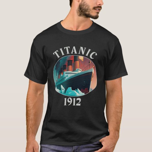 タイタニック帆船ヴィンテージクルーズ船1912 Su Tシャツ (正面)