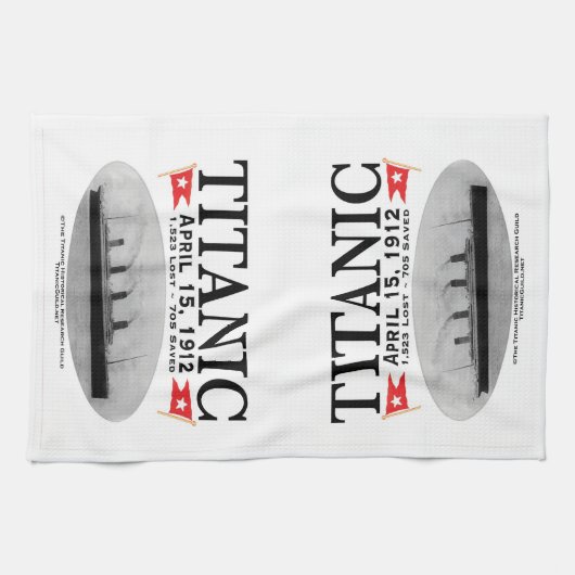 タイタニック幽霊船キッチンタオルティータオル キッチンタオル (横)