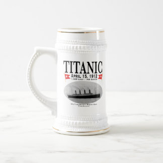 タイタニック幽霊船ビールスタイン(白) ビールジョッキ