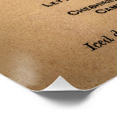 タイタニック最終ランチョンメニュー1912 ポスター (コーナー)