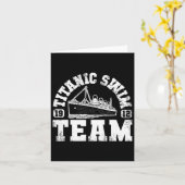 タイタニック泳おもしろいぐチーム – 悲劇的な水泳 カード (黄色い花)