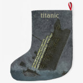 タイタニック海難船 ラージクリスマスストッキング (裏面)