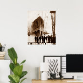 タイタニック発射サーカセピア1912 ポスター (ホームオフィス)