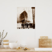 タイタニック発射サーカセピア1912 ポスター (キッチン)