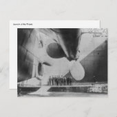 タイタニック葉書の立ち上げ ポストカード (正面/裏面)