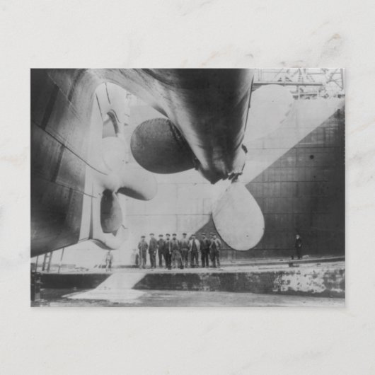 タイタニック葉書の立ち上げ ポストカード (正面)