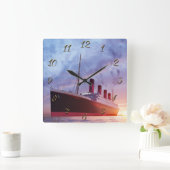 タイタニック角壁時計 スクエア壁時計 (ホーム)