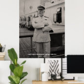 タイタニック記念館のエドワード・ジョン・スミス大尉 ポスター (ホームオフィス)