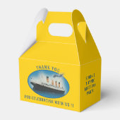 タイタニック誕生日イエローRMSホワイトスターラインシップ フェイバーボックス (裏面サイド)