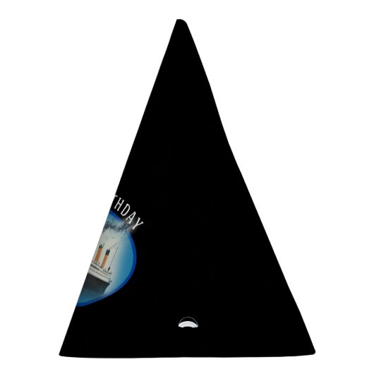 タイタニック誕生日ブラックRMSホワイトスター線船 パーティーハット (右)