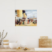 タイタニック100周年記念カラーボートデッキイメージ ポスター (キッチン)