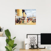 タイタニック100周年記念カラーボートデッキイメージ ポスター (ホームオフィス)