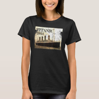 タイタニック1912クルーズヴィンテージティーかわいい Tシャツ