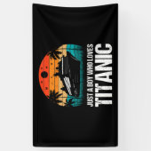 タイタニック2号を愛する少年 横断幕 (縦)