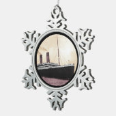 タイタニック・アット・シー スノーフレークピューターオーナメント (右)