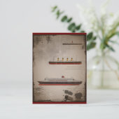 タイタニック・カルパチアとメアリー ポストカード (スタンド正面)