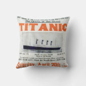 タイタニック・クイーン・オブ・ザ・海 – ホワイト・スター・ライン クッション (裏面)