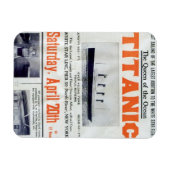 タイタニック・クイーン・オブ・ザ・海 – ホワイト・スター・ライン マグネット (横)