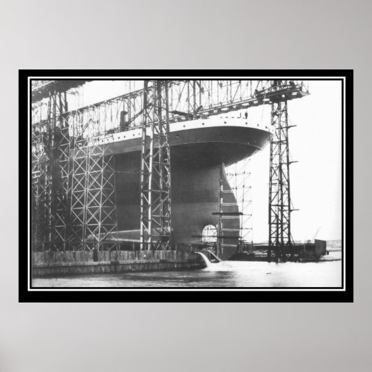 タイタニック・シリーズのポスター・タイタニック発射 ポスター (正面)