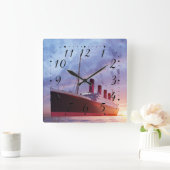 タイタニック スクエア壁時計 (ホーム)