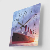 タイタニック スクエア壁時計 (傾斜)