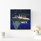 タイタニック スクエア壁時計 (ホーム)