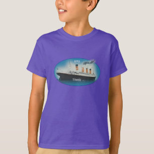タイタニック·パープル·マリタイムRMSホワイト·スター·ライン·シップ Tシャツ